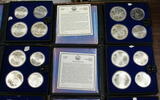 Kanada 1976 Canada $5 & $10 Olympic BU Silver 28 Coins Set (B) BU in OGP
