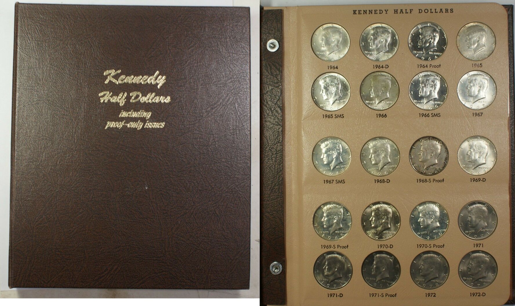 USA Half Dollar 1916-1947 Walking Liberty Complete Set-Dansco Coin Album  (B)