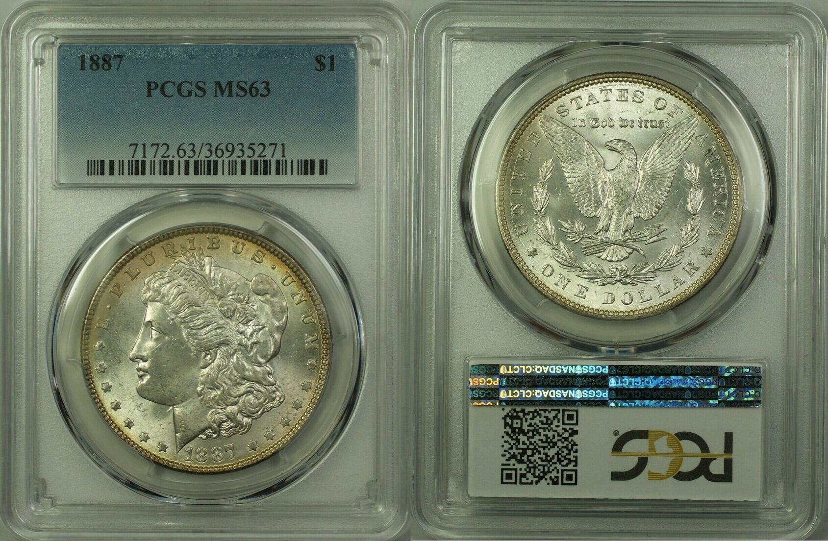 Coin Morgan Silver Dollar Pcgs Ms Better Coin C Pcgs Ms Better Coin Ma