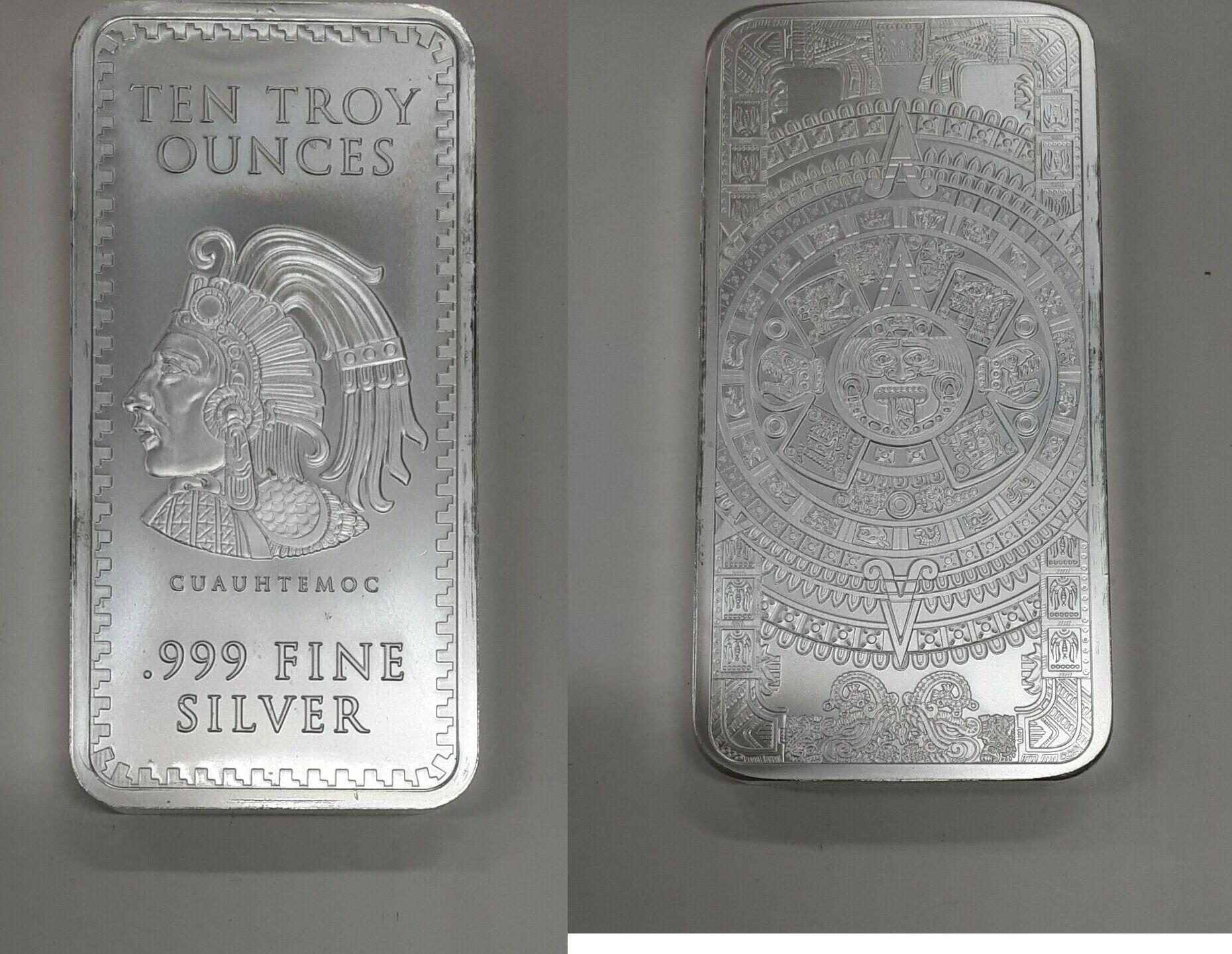 Silver 10. One Troy Ounce 999 Fine Silver. One Troy Ounce 999 Fine.