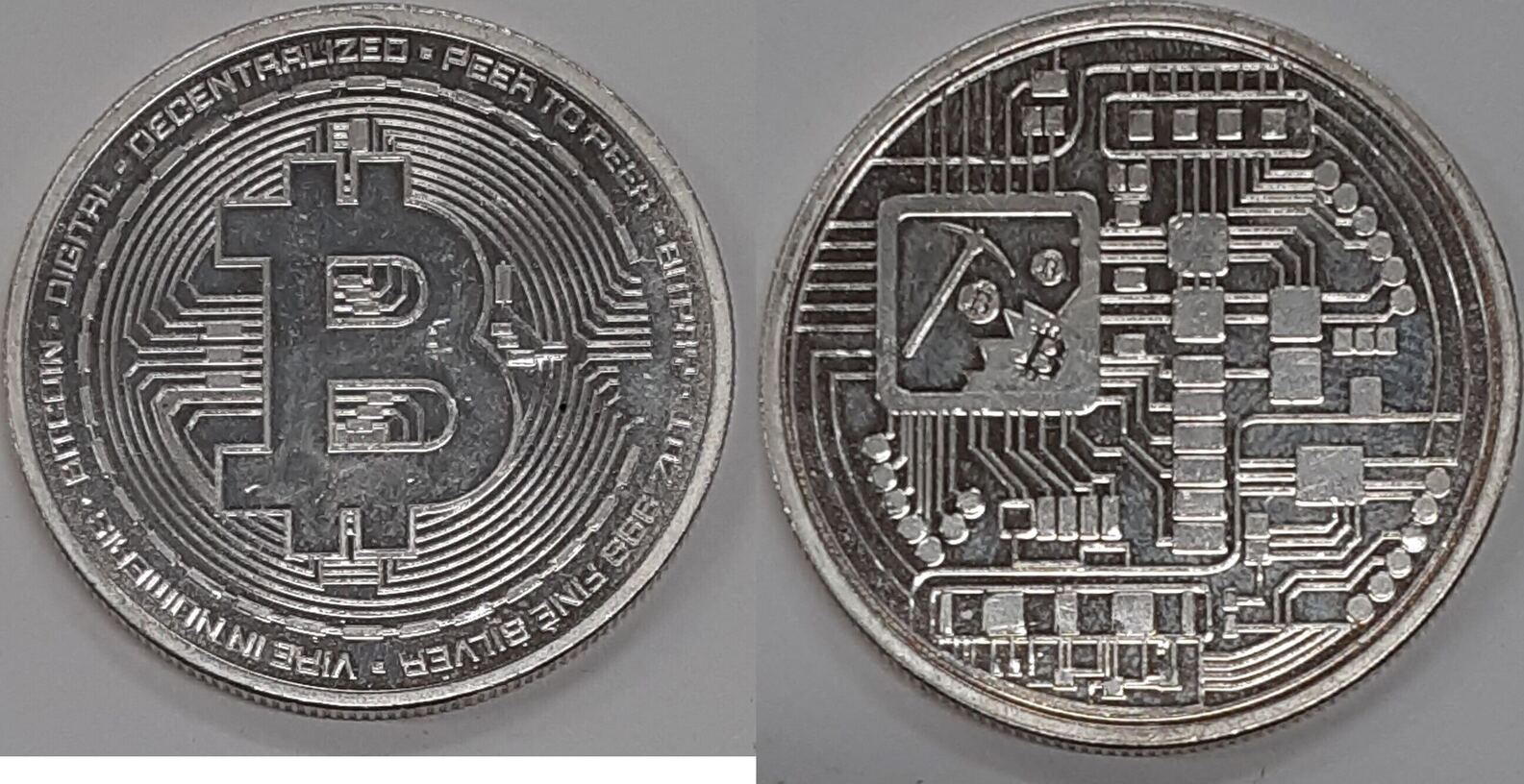 Buy 1 oz Silver Bitcoin Round .999 Fine