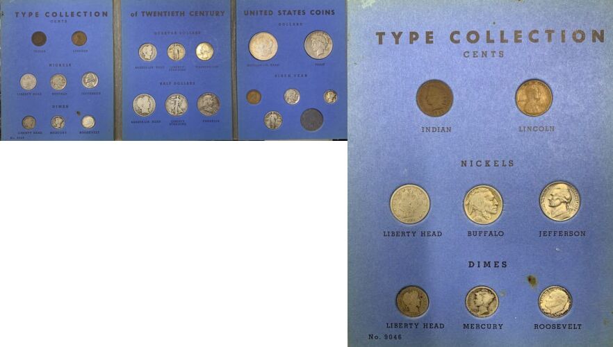 20Th Century US Coins-Type Coin Collection-In Whitman Folder (XX