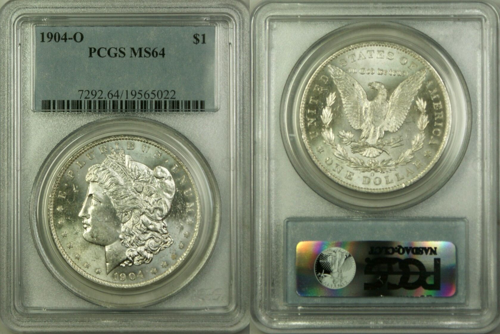 $1 Coin 1904-O Morgan Silver Dollar PCGS MS-64 Semi Proof Like RL 1904
