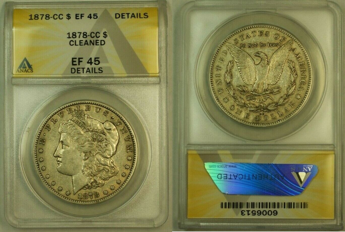 1878 Morgan Silver Dollar.