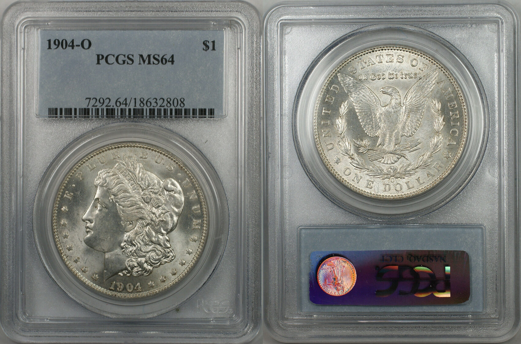1904 O Morgan Silver Dollar $1 MS64 PCGS 