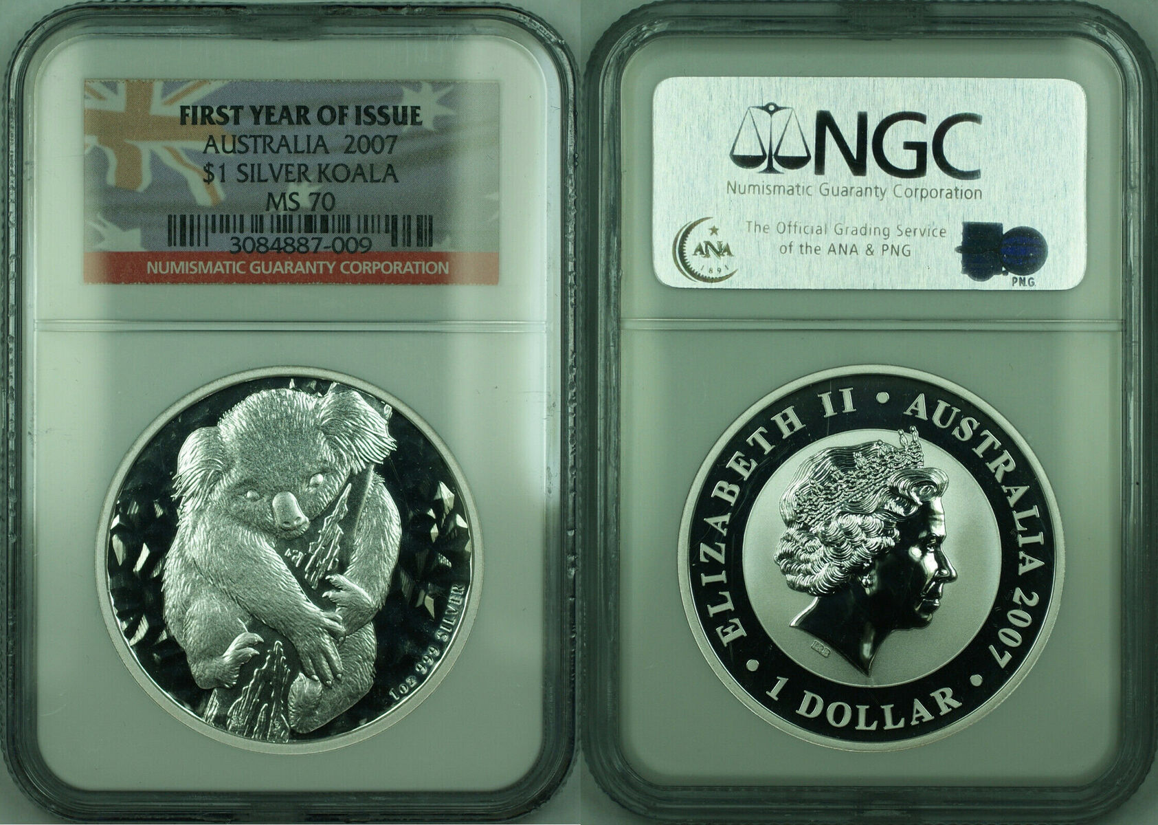 Weltm nzen 1 Dollar 2007 Australia Silver 1 Oz Koala Coin NGC MS