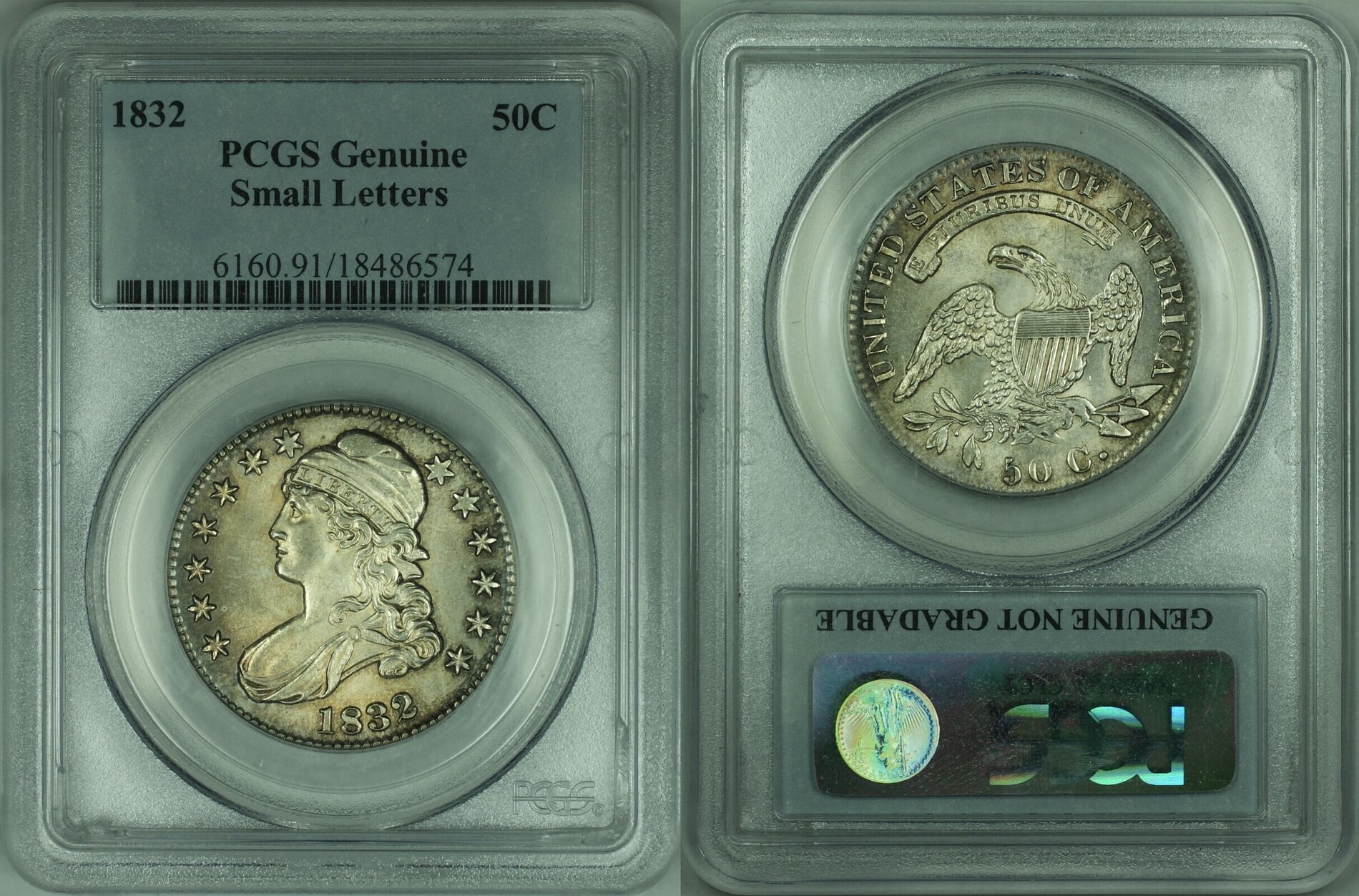 アンティークコイン 硬貨 1819/8 Capped Bust 50c Small 9 O-101 MS63