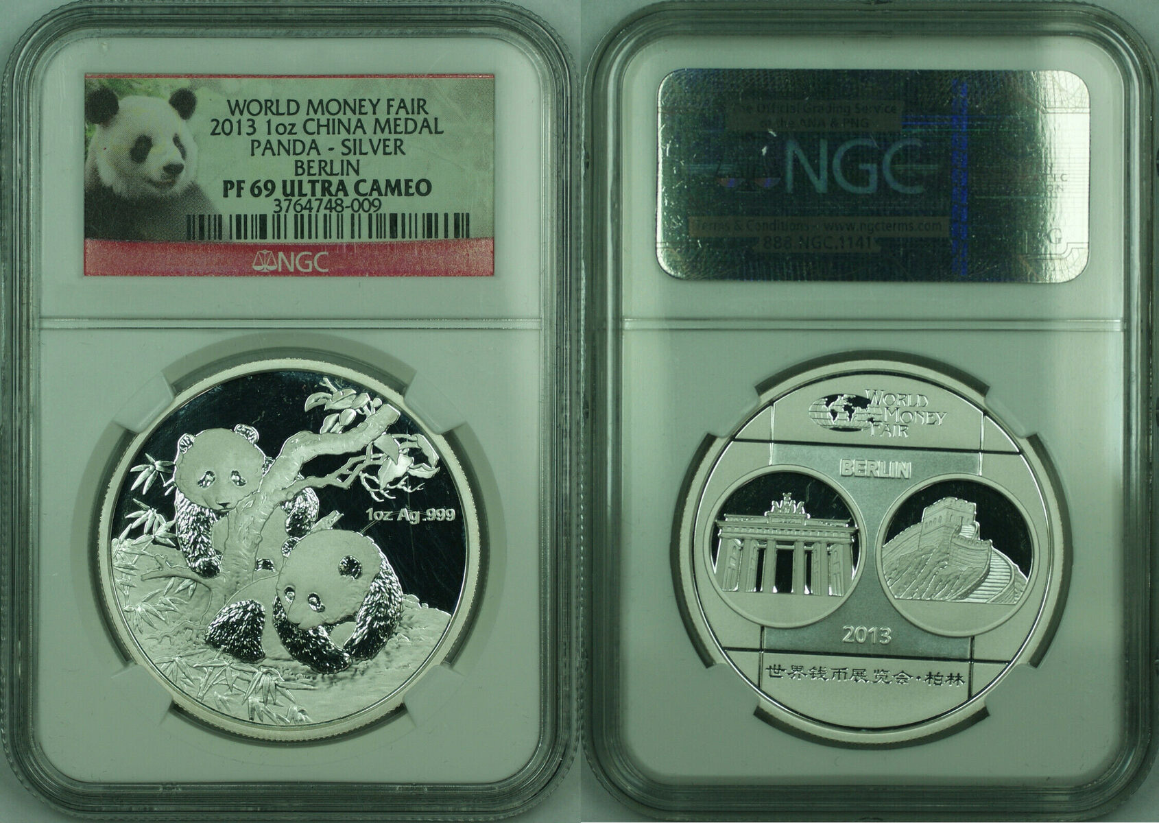 World CoinsAsiaChinaPRC (1949-Now) 2013 China Silver Proof Medal