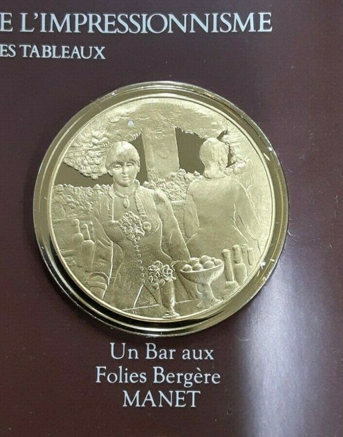 Exonumia Centennial of Impressionism Set - 30 Gold Plated .925
