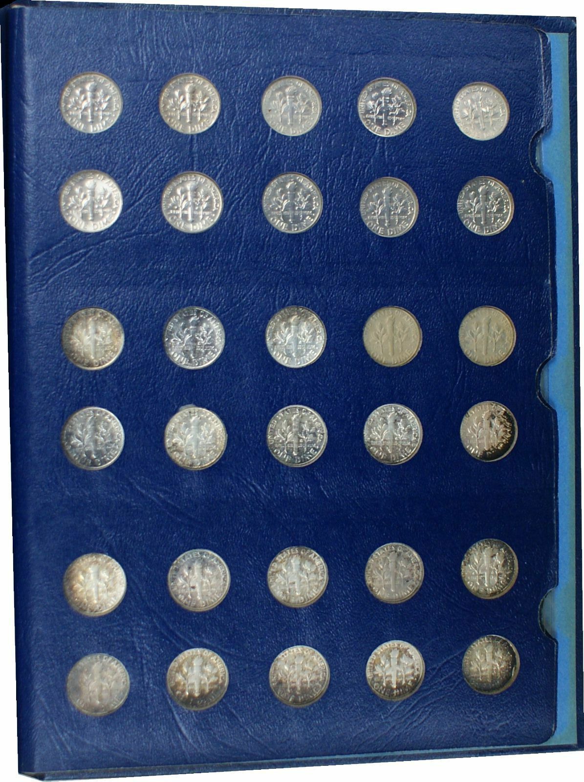 Roosevelt Dime 65-70 n. Chr. 1946 to Roughly 65-70 Circulated Coin Set ...