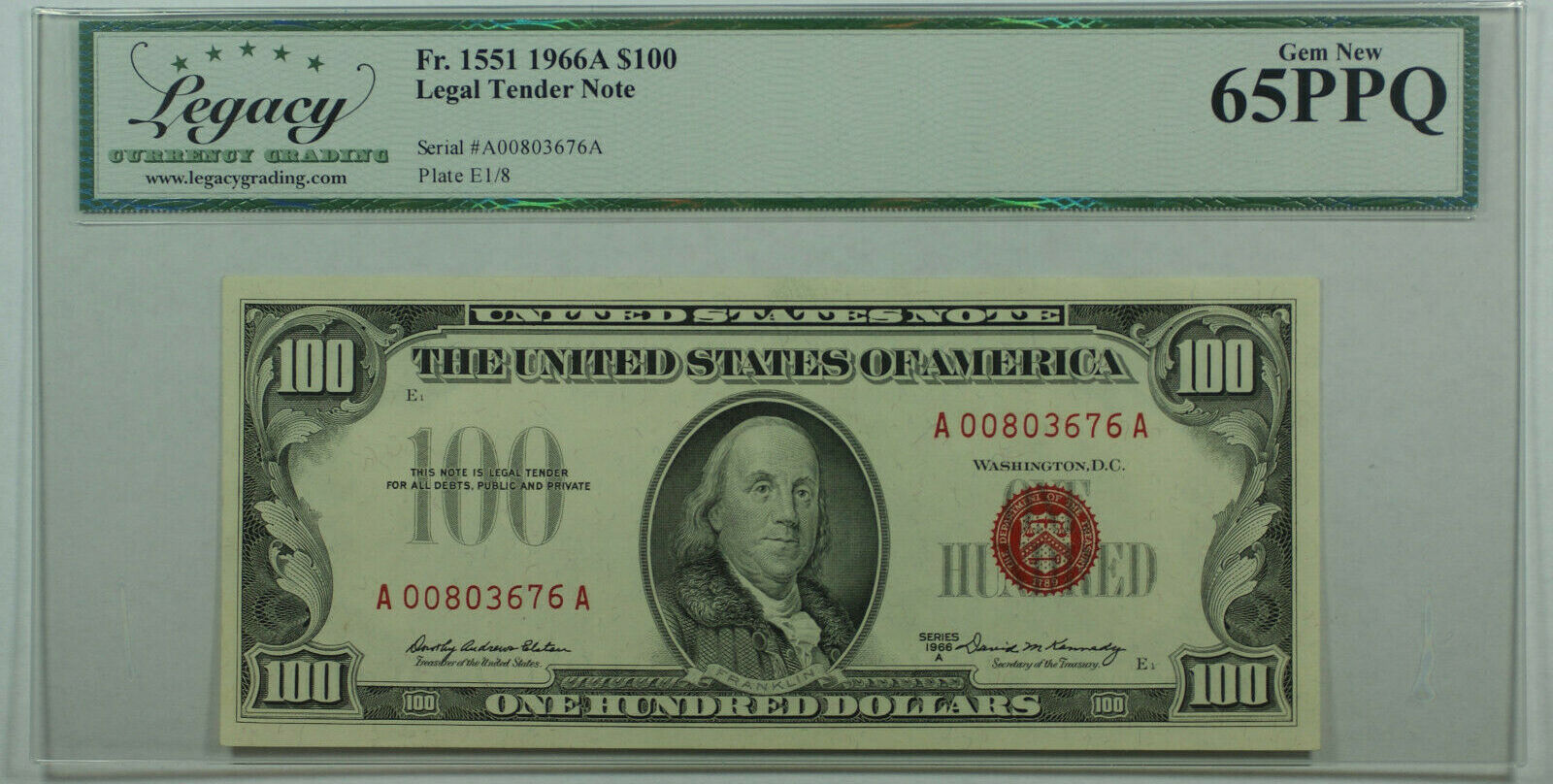 This note is not a legal tender