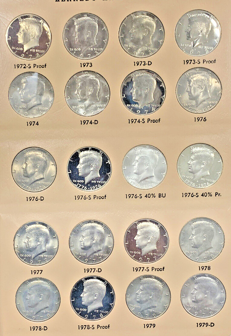 The Coin Collector Album A-0110 Kennedy Half Dollars