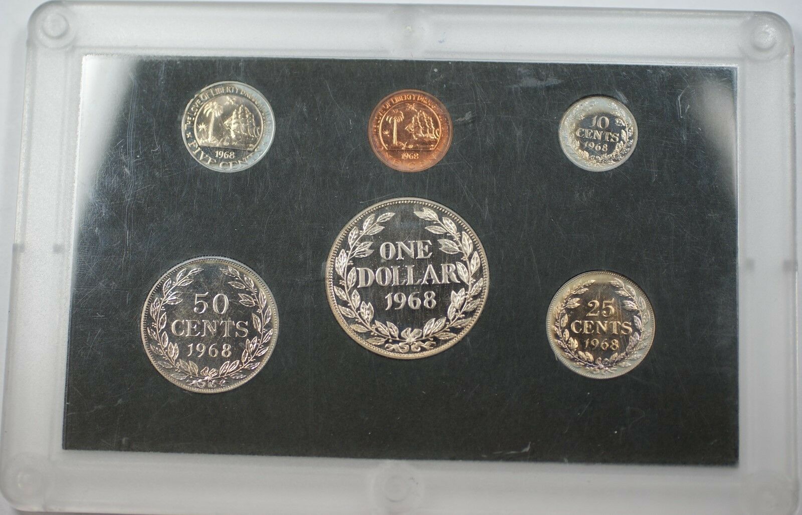 THE PEPUBLIC OF LIBERIA PROOF SET 1978年度リベリア共和国貨幣