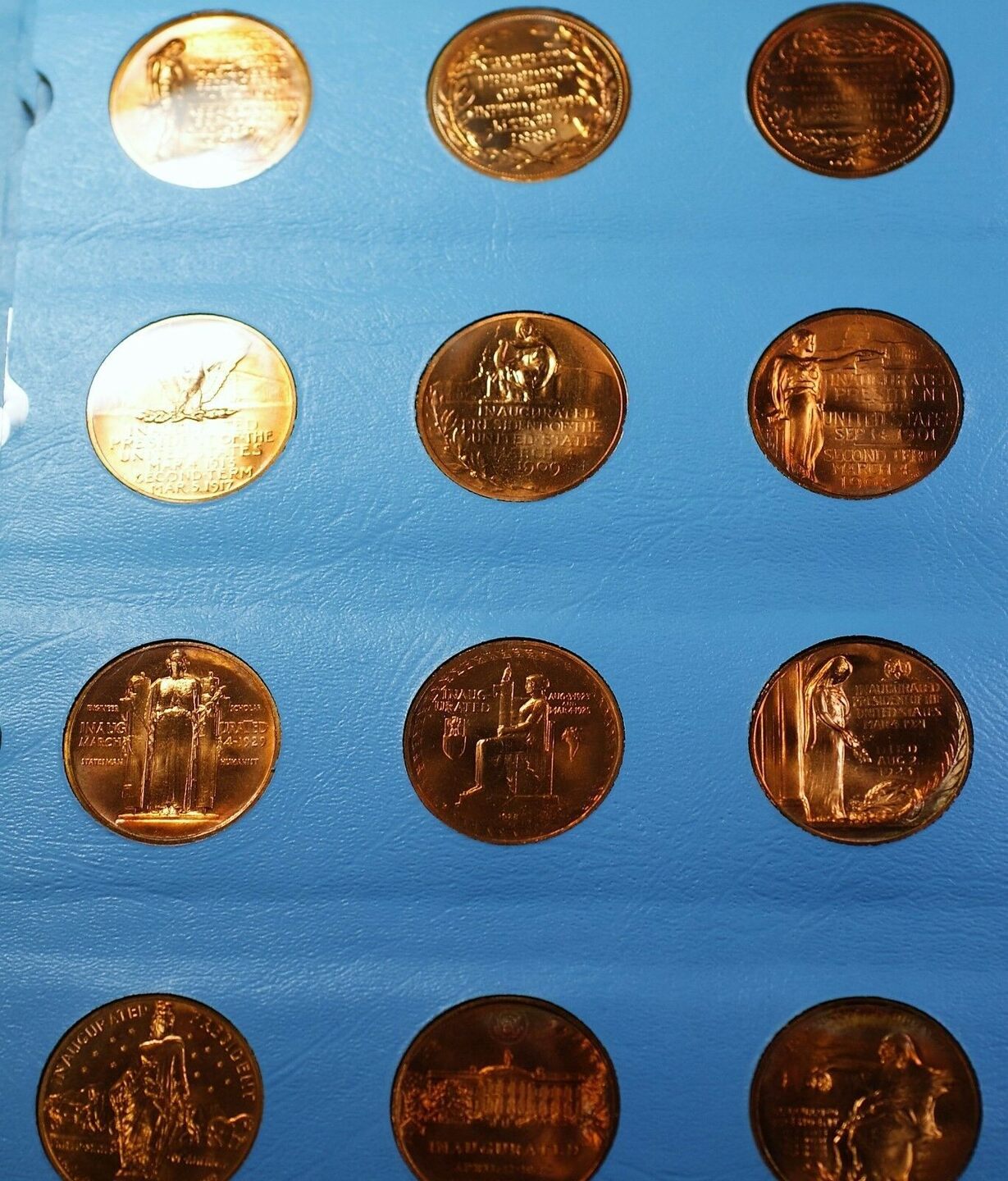 Bronze United States Mint Medals of the Presidents Complete thru