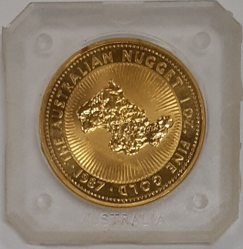 Weltm nzen 100 Dollar 1987 Australia Nugget 1 Ounce .999 Gold