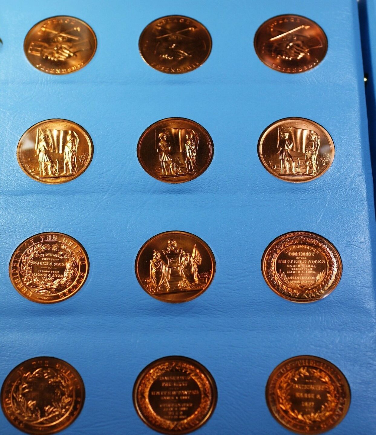 Bronze United States Mint Medals of the Presidents Complete thru