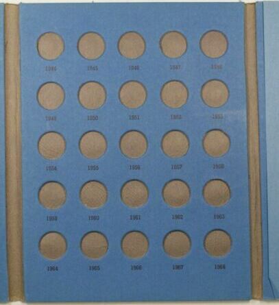 One-A-Year Dime Collection 1916 to Date Blue Whitman Folder #9103 New 