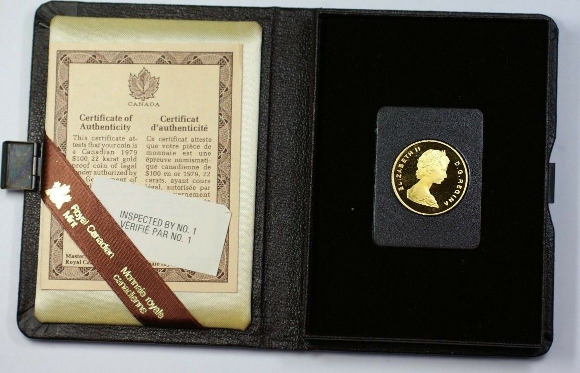 Weltmünzen 1979 Canada $100 1/2 Oz Gold Proof Coin as Issued