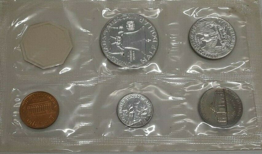 1961 US Mint Silver Proof Set 5 Gem Coins in Original Envelope 