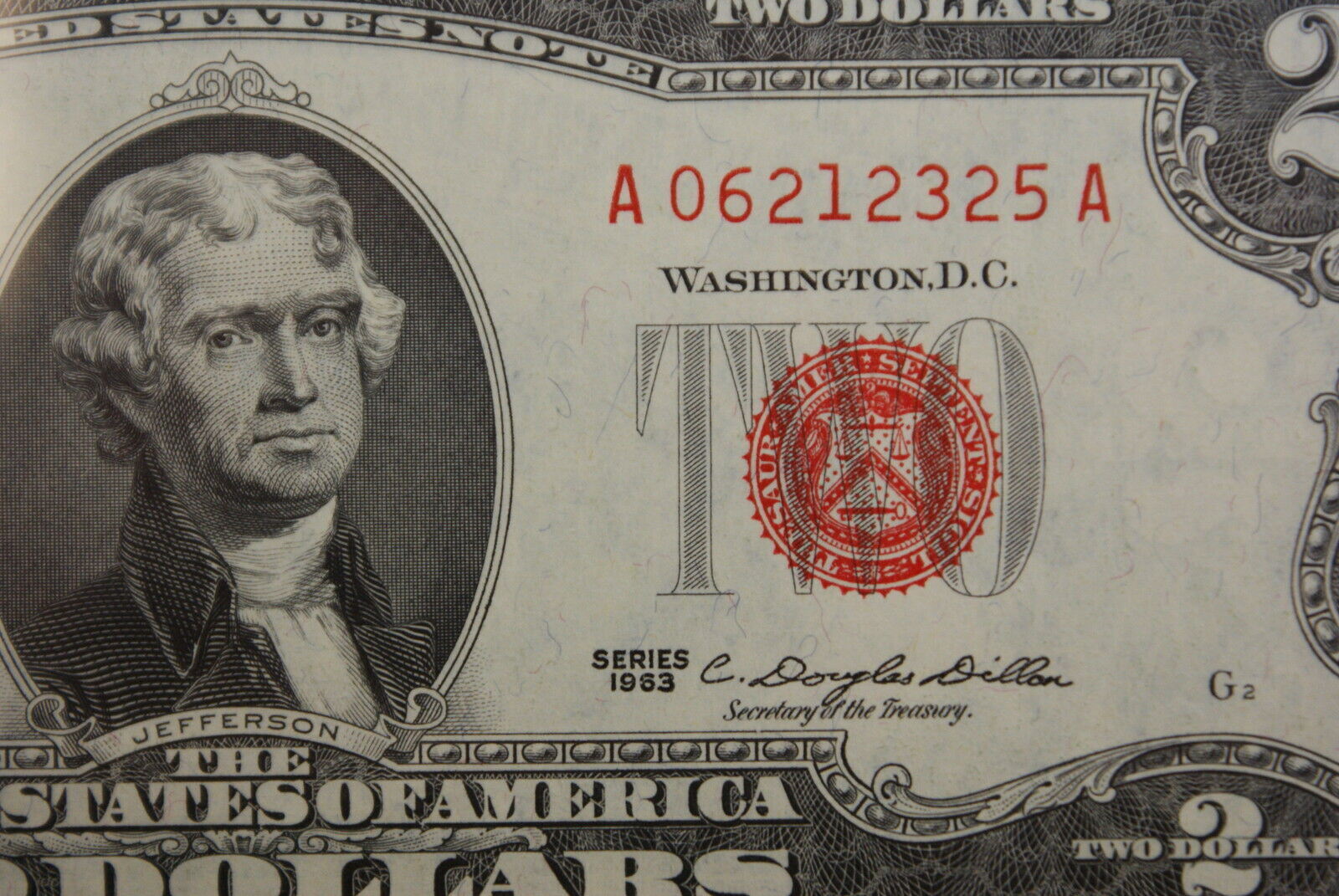 Consecutive Serial Numbers- 1963 $2 United States Note 5 A1 