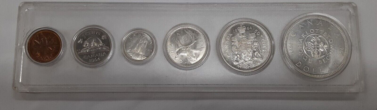 Kanada 1964 Canada 6 Coin Mint Set of Queen Elizabeth II BU in