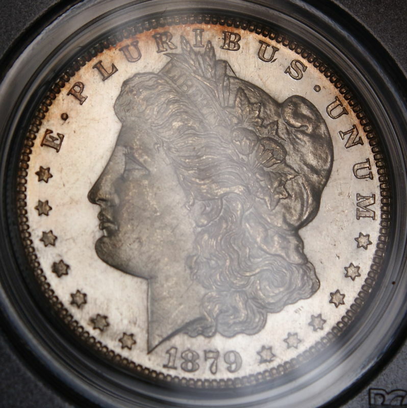 US USD 1879-S Morgan Silver Dollar, PCGS MS-64 (PL GEM)