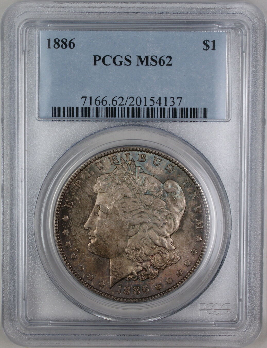 1886 Morgan Silver Dollar MS62モルガンダラー118 1886 Morgan Silver
