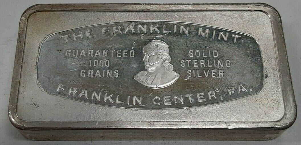 Franklin mint 1000 clearance grains sterling silver value