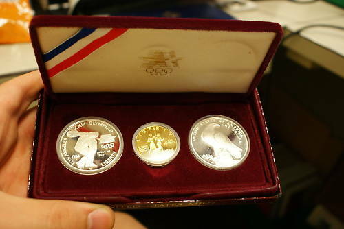 1) 1983 (2) 1984 S Olympic Games (3x) $1 Silver Dollar Proof dollar Coin  only