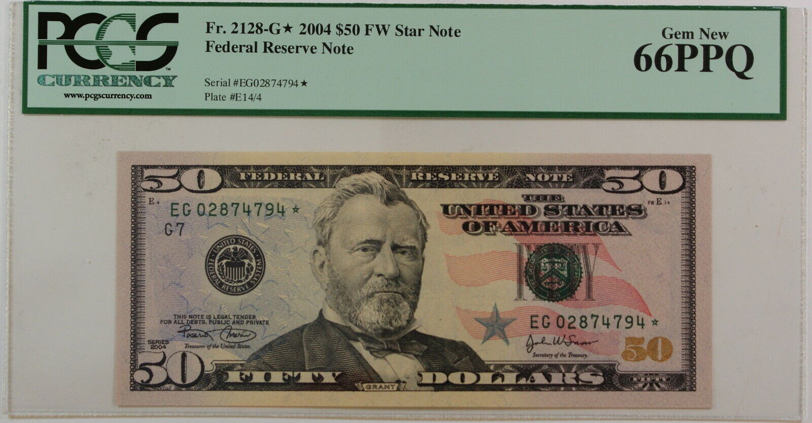 The $50 Federal Reserve Star Note