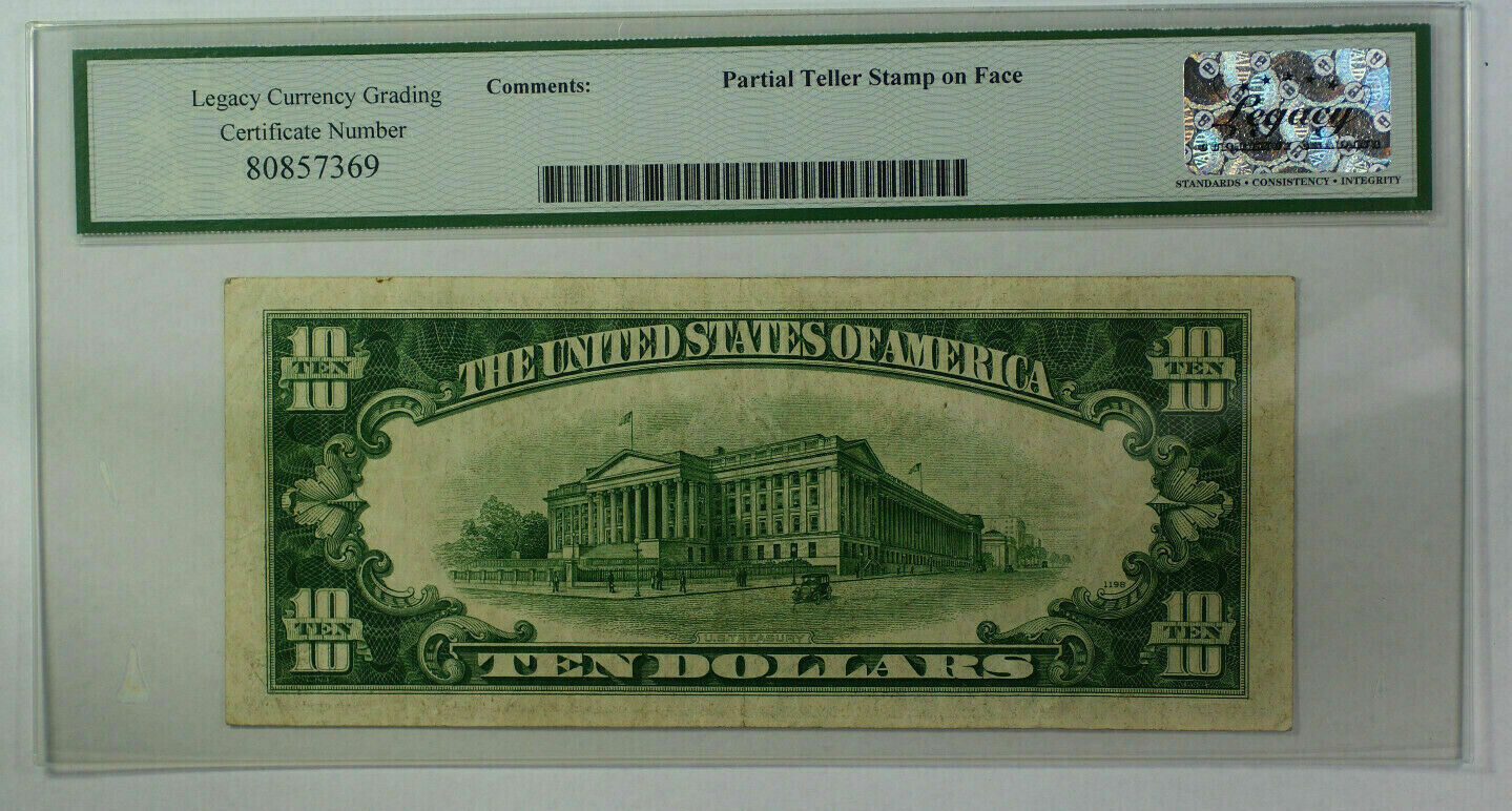 Banknoten Dollar 1934 C Wide Face $10 Ten FRN *Star* Note Fr. 2008 ...