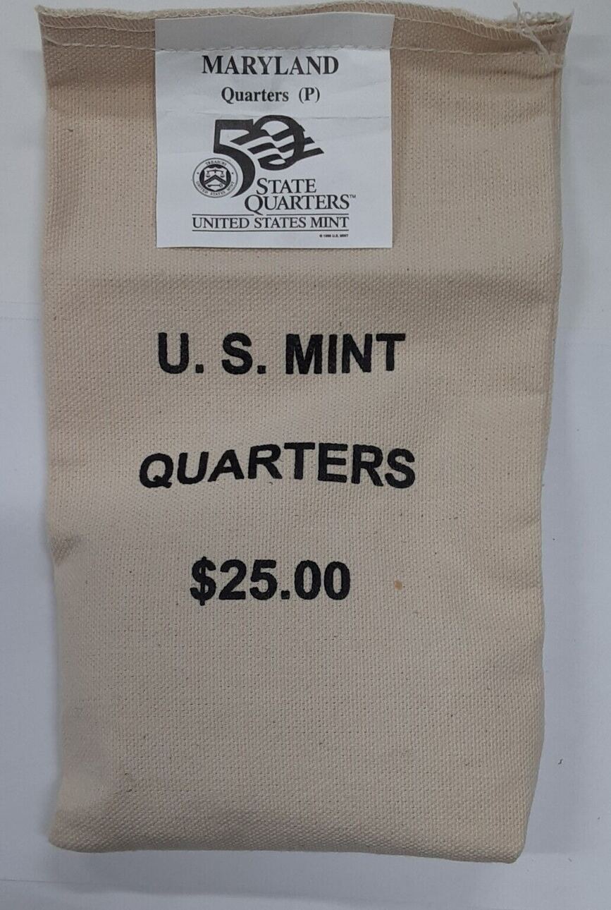 USA Quarter 25 (100 UNC coins) 2000 Maryland P State Original Mint