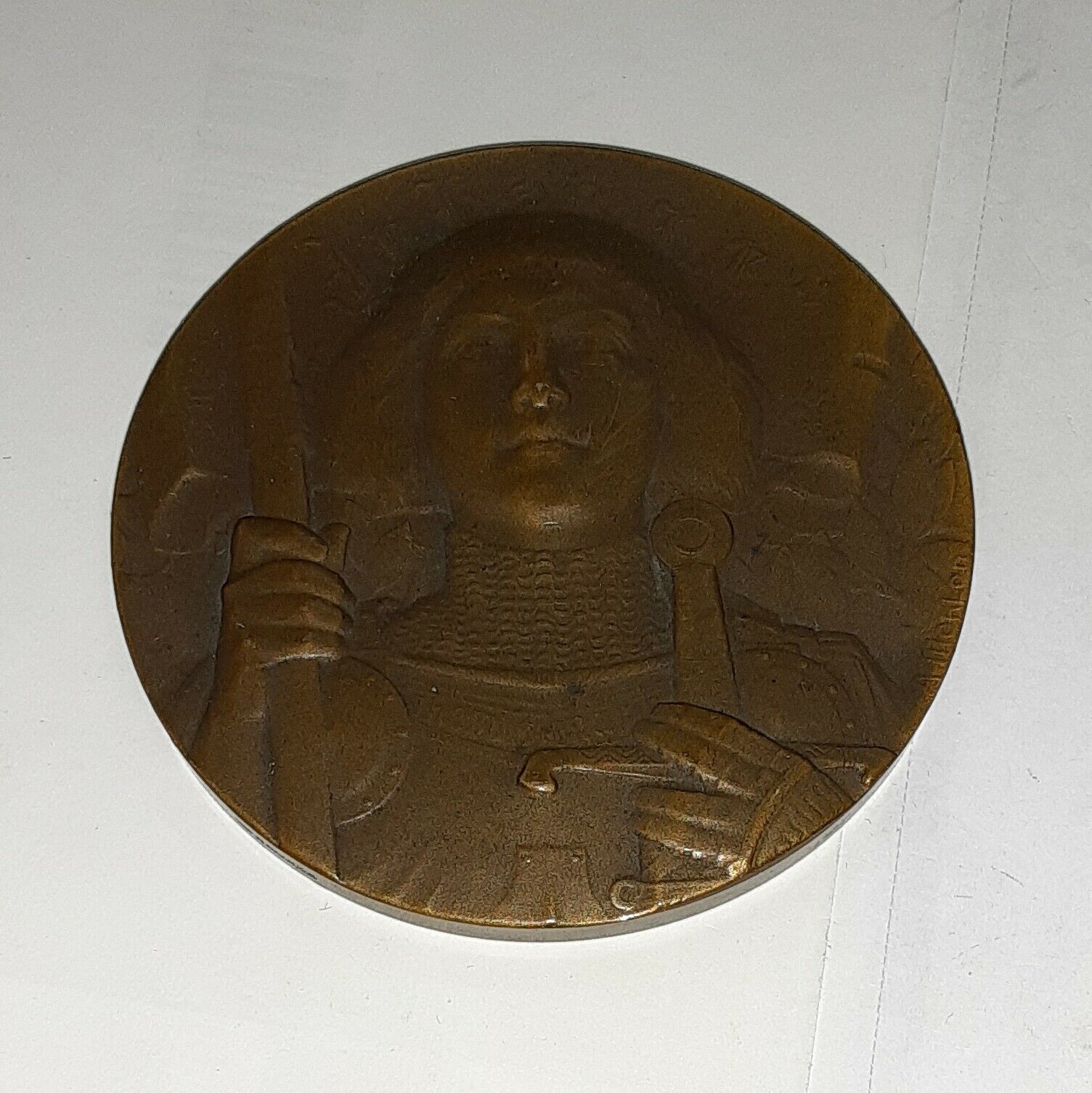 Vintage Medal of fashion Joan of Arc by A. Morlon