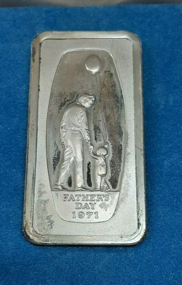 Exonumia 1971 Franklin Mint Fathers Day 1000 Grain Sterling Silver