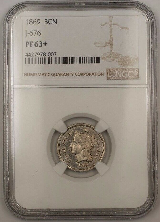 1869 store 3 Cent Piece