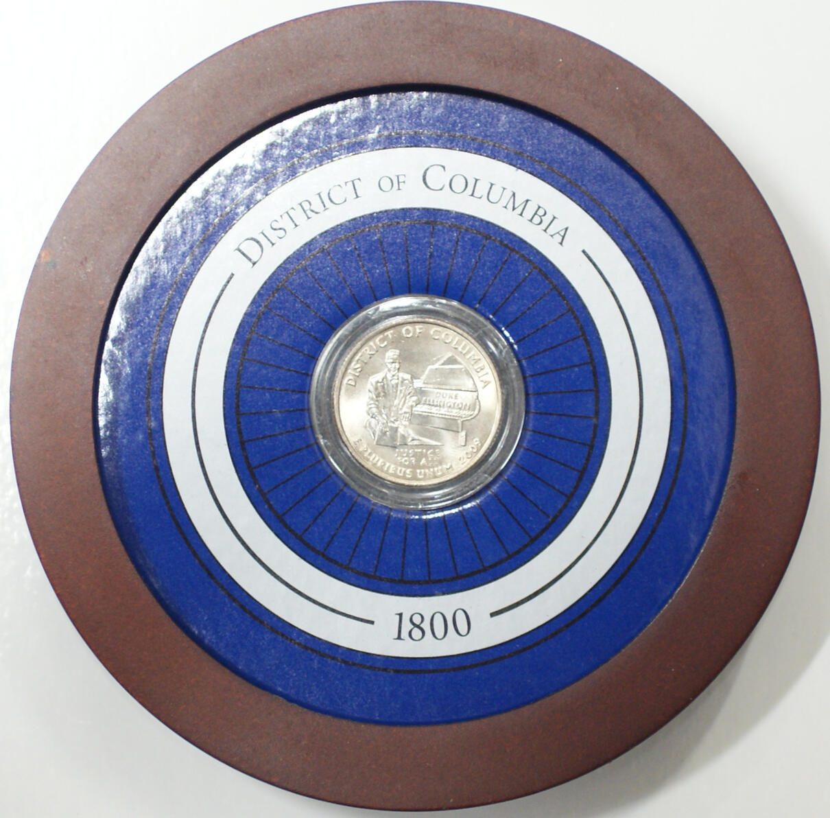 USA 2009 DC & US Territories Quarters Collection 6 Coin Set in Wooden