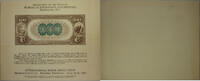 Banknoten 1882 $ BEP souvenir card B 56 IPMS 1982 back $100 Brown Back national Damaged -