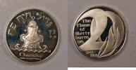 Exonumia Medal Israel Chanukah Sterling Silver Proof Designed by Oscar Harris Box 1 -