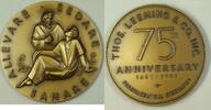Exonumia Bronze Large Medal Thos Lemming & Co 75th Ann. Pharma Specialists Original Box M -