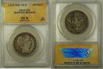 USA Half Dollar Barber Silver 50c Coin ANACS VG-8 Details Surface Residue -