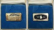 Exonumia Sterling 1000 Grain Ingot of Solid Silver, Commemorating Christmas -