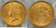 USA 1 Dollar Gold 1853 MA Coin shops