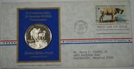Exonumia Medal American Wildlife Conservation Commem Proof Silver FDC Bighorn Sheep -