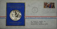 Exonumia Medal Mail Order Industry Commemorative Proof Silver First Day Cover -