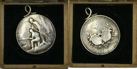 Exonumia Medal Luzern Switzerland Silver Swiss Shooting Looped R878A in Case -
