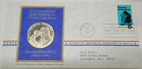 Exonumia Medal Protect Our Future Prevent Drug Abuse Silver Proof with Stamp -