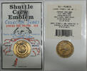 Exonumia Bronze Atlantis Shuttle Crew Emblem Limited Collection Series Solid Space Medal -