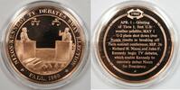 Exonumia Bronze Proof Medal Nixon-Kennedy Debate -
