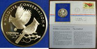 Exonumia Medal Wildlife Conservation Commemorative Proof Silver -