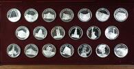 Exonumia Sterling Franklin Mint Great American Landmarks Silver .925 Proof 20 Medal Set -